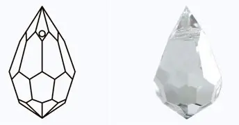 497 51 681 MC Drop CRYSTAL камни пришивные. Каталог товарів. Стрази. Preciosa