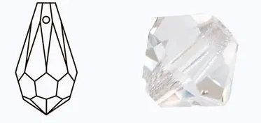 497 51 984 MC Drop CRYSTAL камни пришивные. Каталог товарів. Стрази. Preciosa
