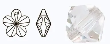 497 52 302 MC Flower 1H CRYSTAL камни пришивные. Каталог товарів. Стрази. Preciosa
