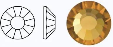 10330/438-11-612/LT.COLORADO TOPAZ M.C.Rose VIVA12 стразы термо. Каталог товарів. Стрази. Preciosa