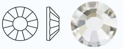 00030 AgF/438-11-612/CRYSTAL M.C.Rose VIVA12 стразы фольгированные. Каталог товарів. Стрази. Preciosa