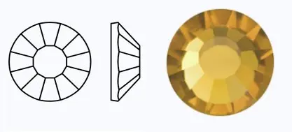 10070/438-11-612/TOPAZ M.C.Rose VIVA12 стразы термо. Каталог товарів. Стрази. Preciosa