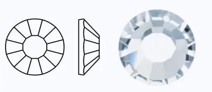 00030/438-11-612/CRYSTAL M.C.Rose VIVA12 фольгированные стразы Preciosa. Каталог товарів. Стрази. Preciosa