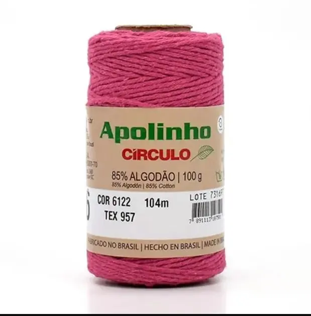 6122 APOLINHO 6 (85%% бавовна , 15%% інші волокна 100гр. 104м.). Каталог товарів. Вязання. Пряжа Circulo