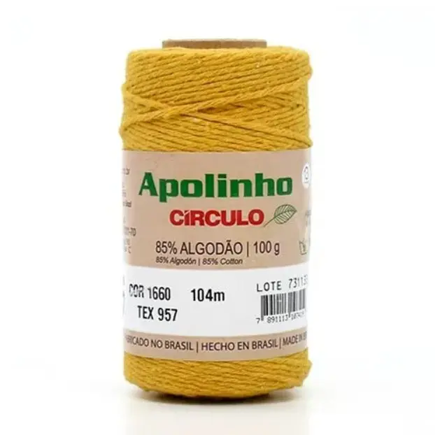 1660 APOLINHO 6(85%% бавовна , 15%%інші волокна 100гр. 104м.). Каталог товарів. Вязання. Пряжа Circulo