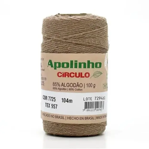 7725 APOLINHO 6 (85%% бавовна , 15%% інші волокна 100гр. 104м.). Каталог товарів. Вязання. Пряжа Circulo