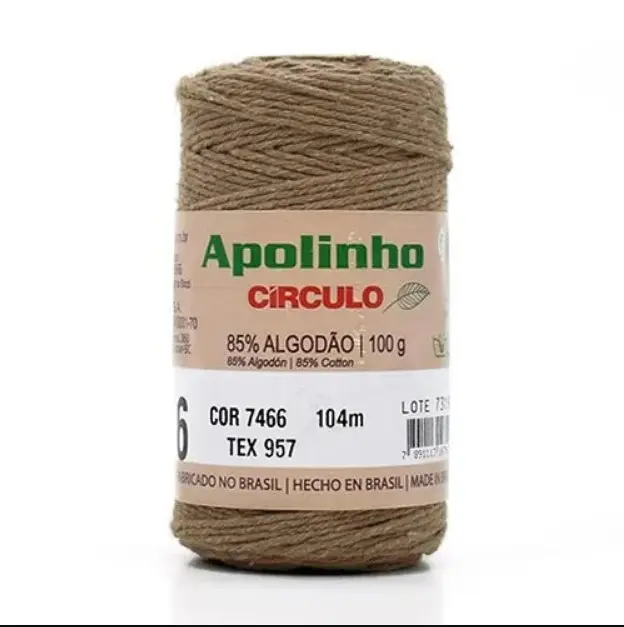 7466 APOLINHO 6 (85%% бавовна , 15%% інші волокна 100гр. 104м.). Каталог товарів. Вязання. Пряжа Circulo