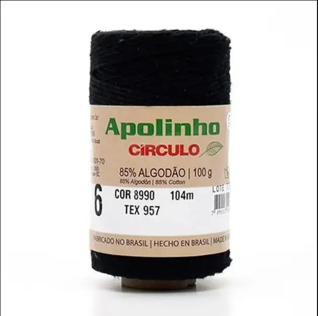 8990 APOLINHO 6 (85%% бавовна , 15%% інші волокна 100гр. 104м.). Каталог товарів. Вязання. Пряжа Circulo