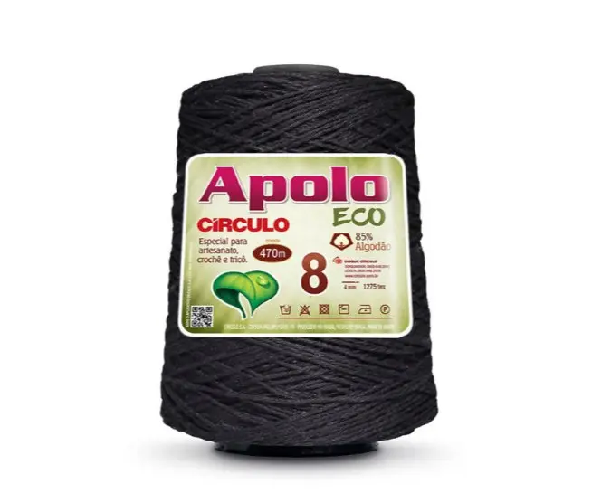8990 APOLO ECO 8 (85%% бавовна, 15%% волокна, 600гр, 470м 1шт). Каталог товарів. Вязання. Пряжа Circulo