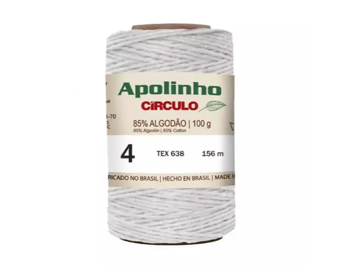 8001 APOLINHO 4(85%% бавовна , 15%%інші волокна 100гр. 156м.). Каталог товарів. Вязання. Пряжа Circulo