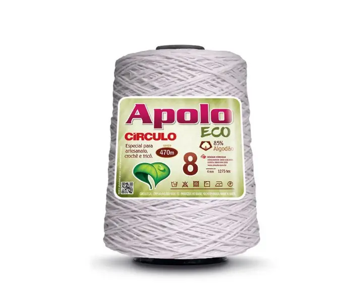 8001 APOLO ECO 8 (85%% бавовна, 15%% волокна, 600гр, 470м 1шт). Каталог товарів. Вязання. Пряжа Circulo