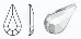 00030/438-15-110/CRYSTAL M.C Pearshape FB камни с термоклеем. Каталог товарів. Стрази. Preciosa