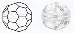 497 19 602 MC Bead Reg.Cut CRYSTAL камни пришивные. Каталог товарів. Стрази. Preciosa