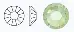 50000/438-11-612/CHRYSOLITE M.C.Rose VIVA12 стразы термо. Каталог товарів. Стрази. Preciosa