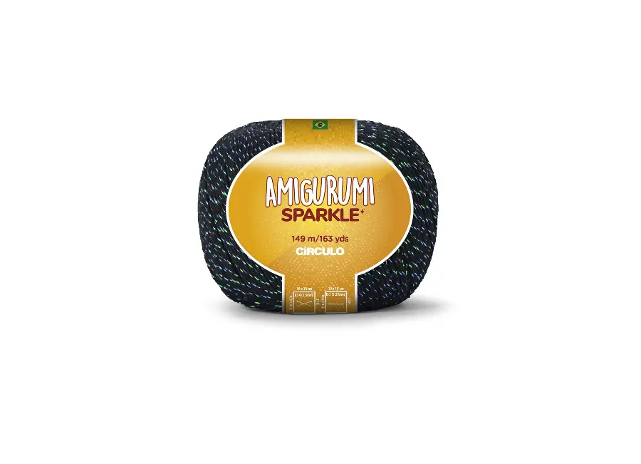 8100 AMIGURUMI SPARKLE 80 (98%% бавовна, 2%% металік 80 г.149 м.). Каталог товарів. Вязання. Пряжа Circulo