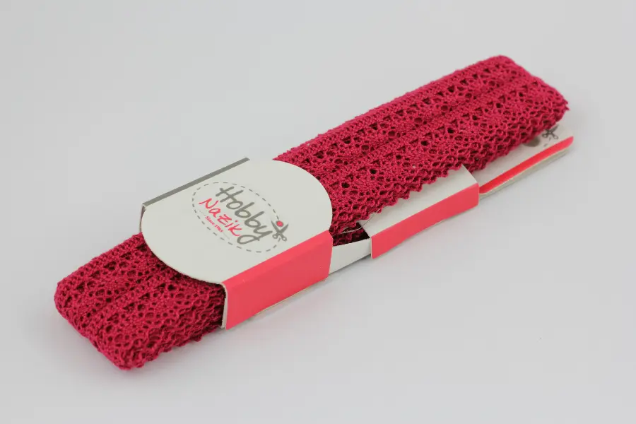 5001/122 Кружево 14 мм 100%% хлопок Турция (бордо). Каталог товарів. Вишивання/Шиття. Мереживо та стрічки