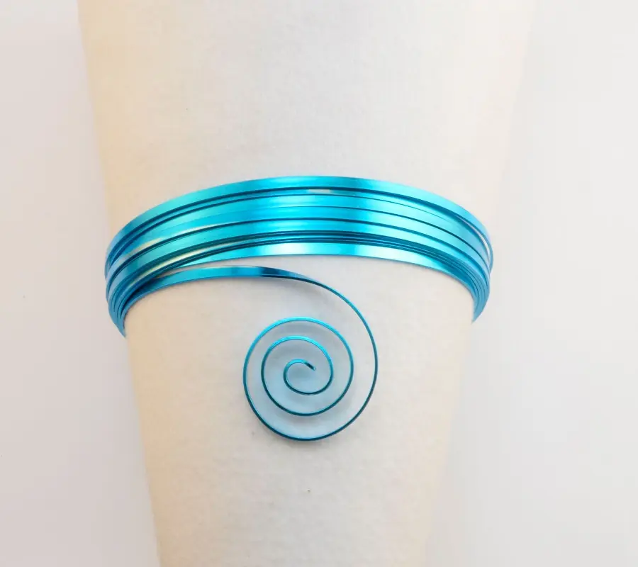 24234-012 Алюминиевая проволока плоская, 5м, цвет бирюзовый. Каталог товарів. Інструменти та фурнітура. Декоративний дріт