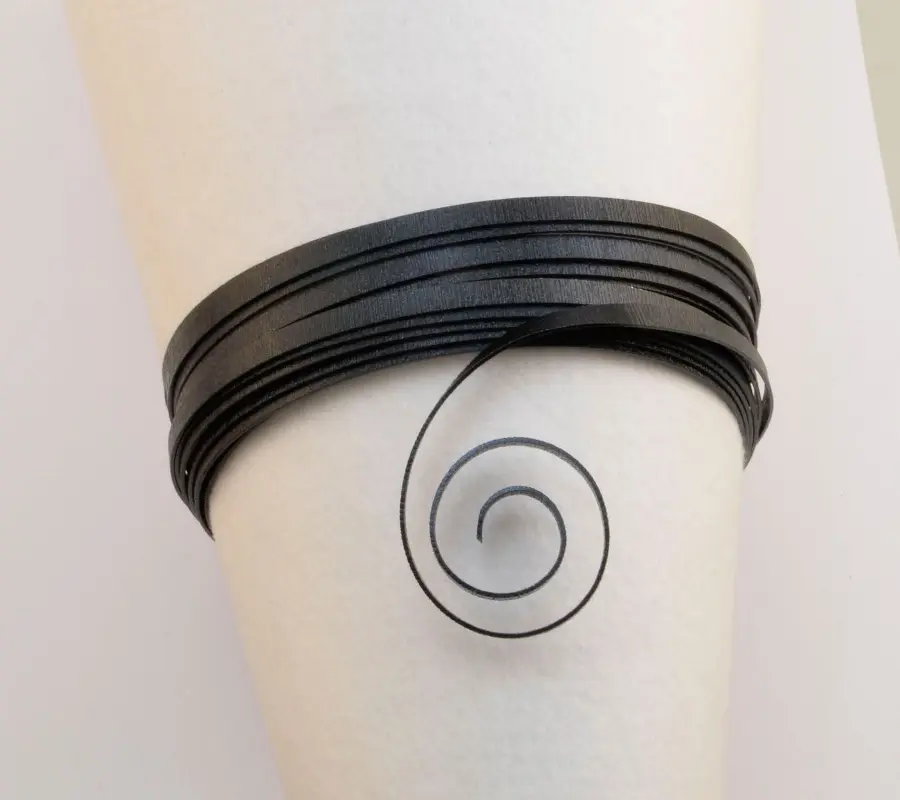 24244-015 Алюминиевая проволока плоская рельефная, 5м, цвет черный. Каталог товарів. Інструменти та фурнітура. Декоративний дріт