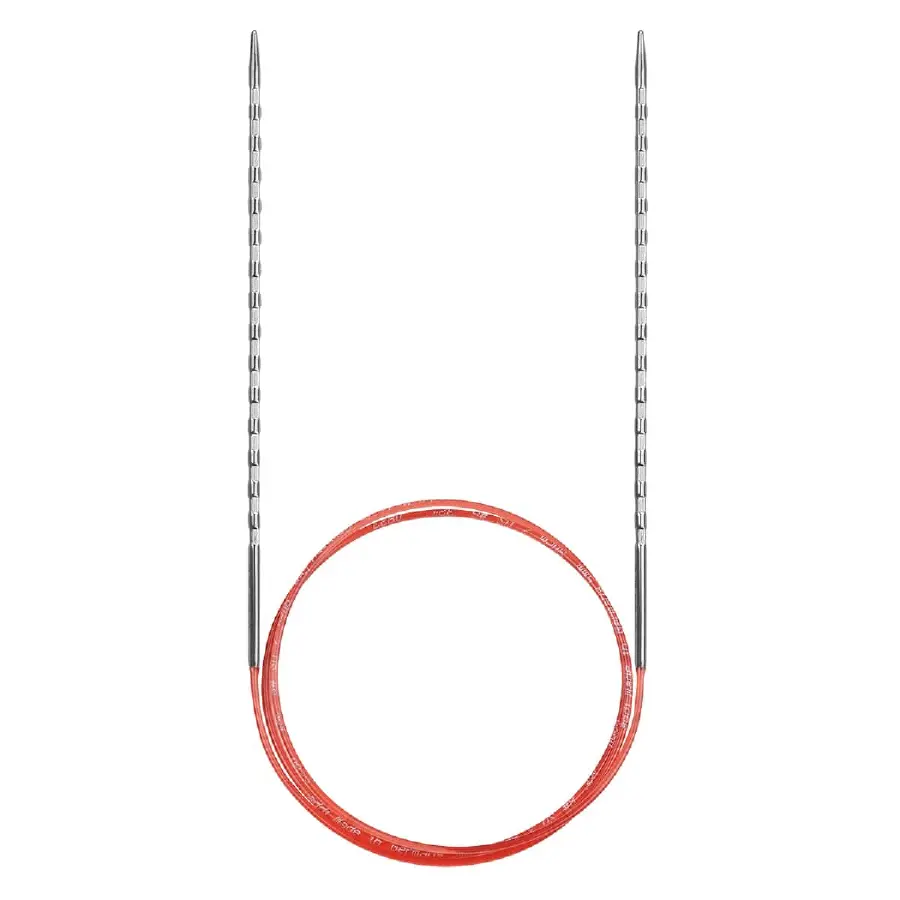 717-7 (60см/3,5мм) Кругова спиця квадратної форми/ латунь біла бронза з пластиковим кабелем, Addi. Каталог товарів. Вязання. Спиці