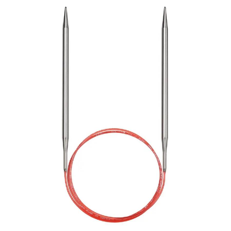 775-7 (100см/3,00мм) Кругова спиця для в'язання silver/латунь біла бронза з пластиковим кабел.Addi. Каталог товарів. Вязання. Спиці