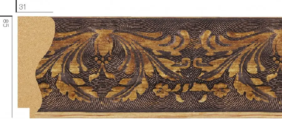 DL8513. Каталог товарів. Багет. Dortdivan (Турція) пластик