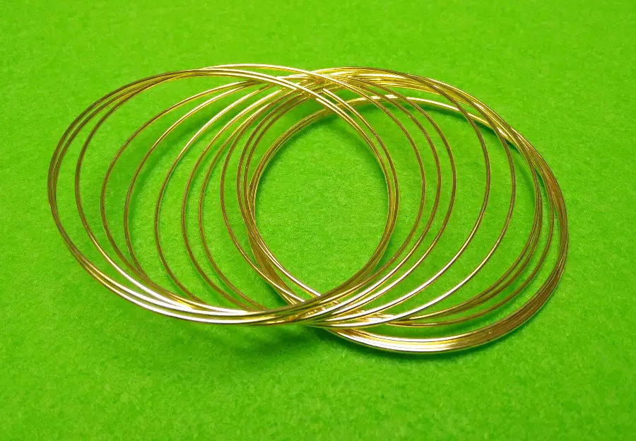 5157 Проволока с памятью диаметр 55 мм. Цвет золото 10г. Каталог товарів. Інструменти та фурнітура. Фурнітура для біжутерії